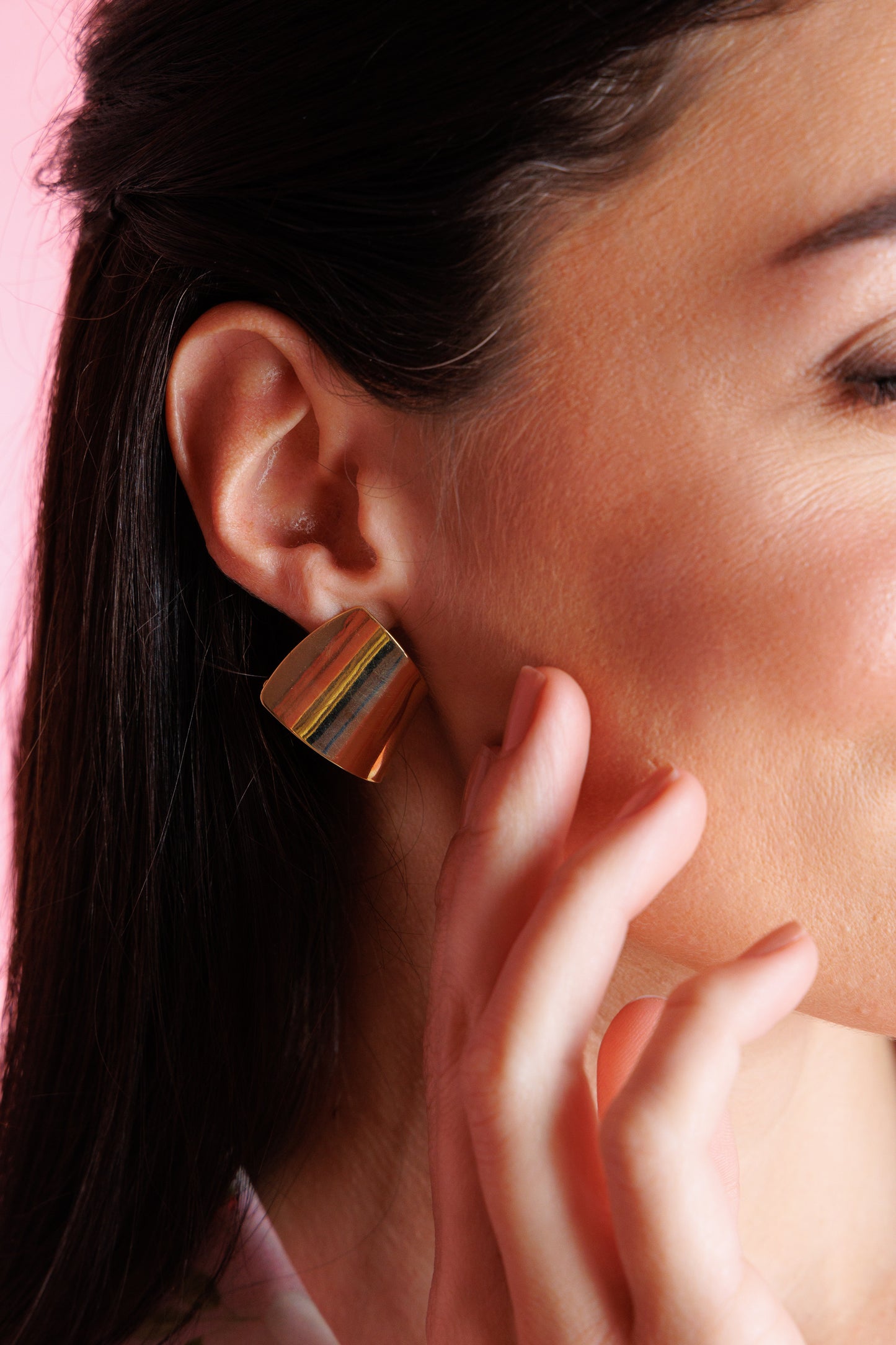 Golden minimal Earrings