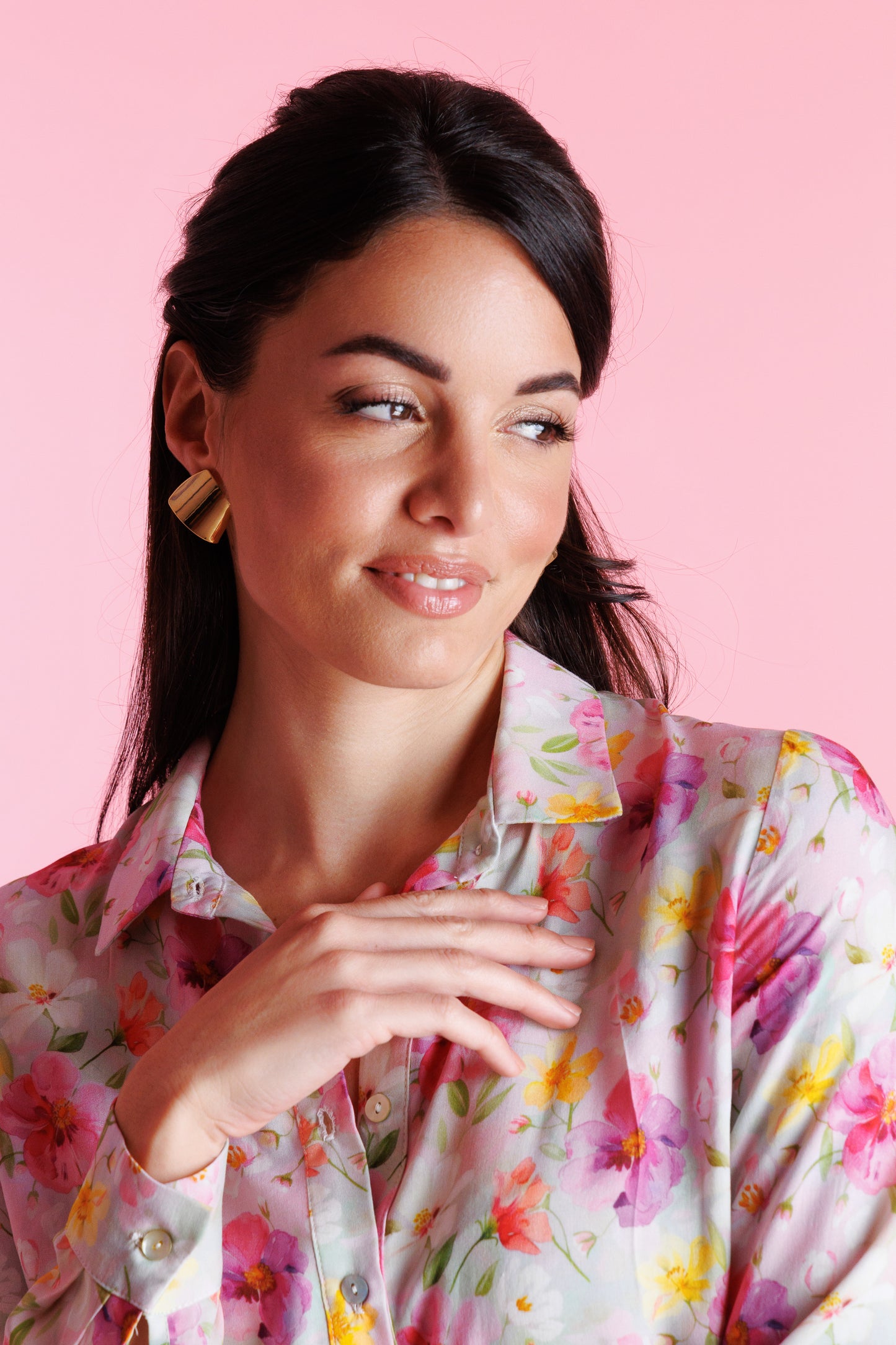 Golden minimal Earrings